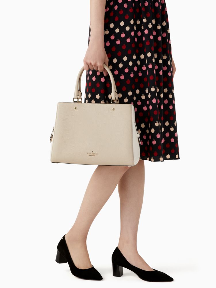 Leila Medium Triple Compartment Satchel | Kate Spade Outlet