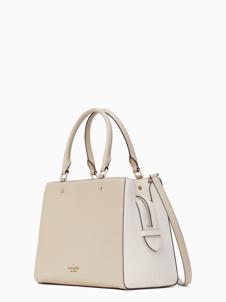 Kate Spade New York Light Sand Leila Medium Triple Compartment Satchel, Best Price and Reviews