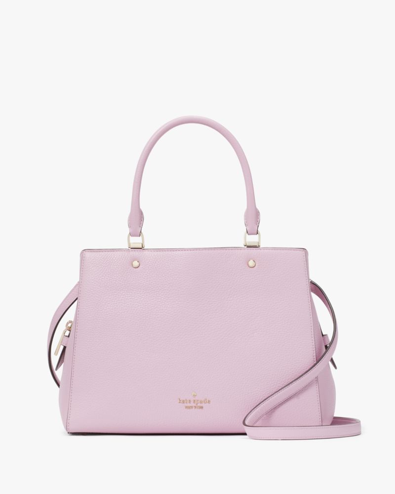 Kate Spade New York Staci Dual Zip Around Saffiano Leather Crossbody Bag  Purse Handbag (Light Rosebud), Chalk Pink: Handbags