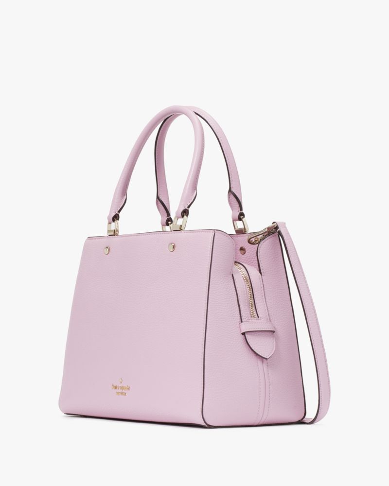 Kate Spade Leila Medium Triple Compartment Satchel In Quartz Pink (Pre –  SELLECTION