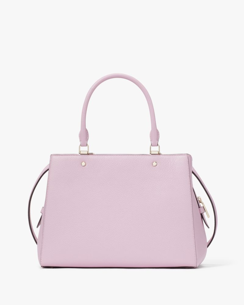 Buy the Kate Spade Leila Straw Medium Triple Compartment Satchel