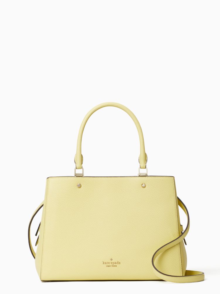 Kate Spade,レイラ ミディアム トリプル コンパートメント サッチェル,バッグ,フロスティライム