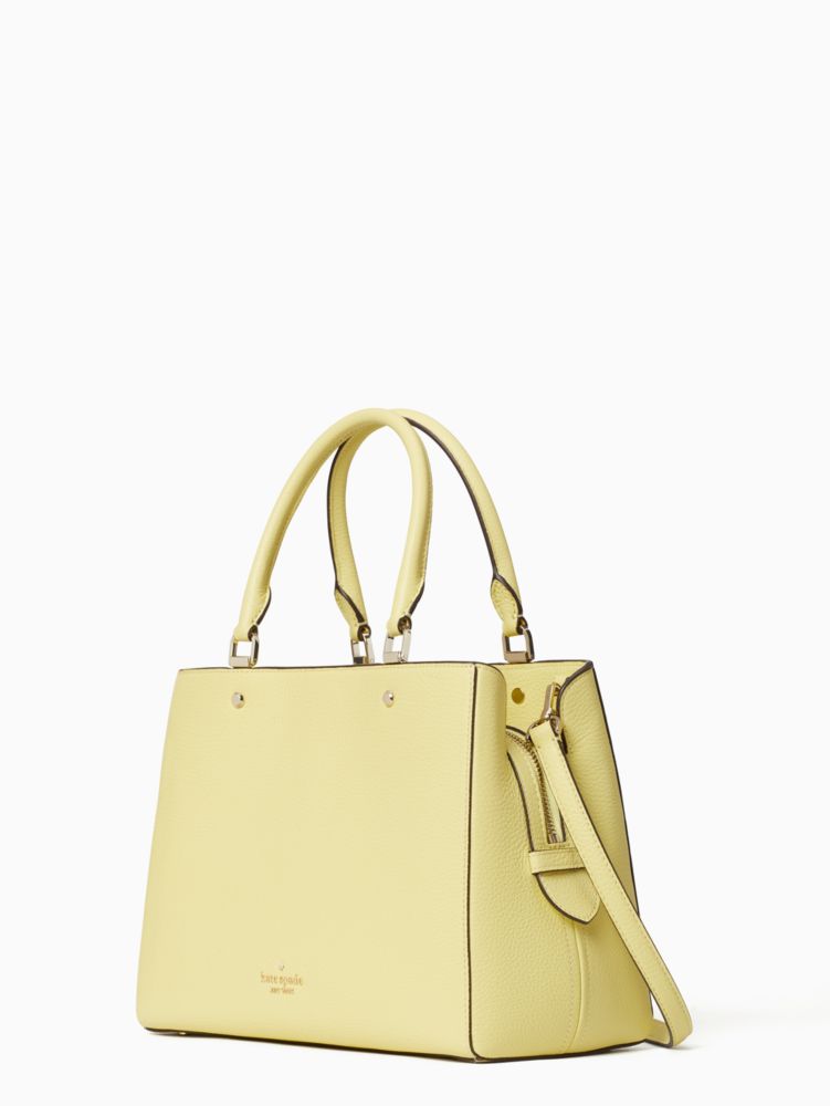Kate Spade,レイラ ミディアム トリプル コンパートメント サッチェル,バッグ,フロスティライム