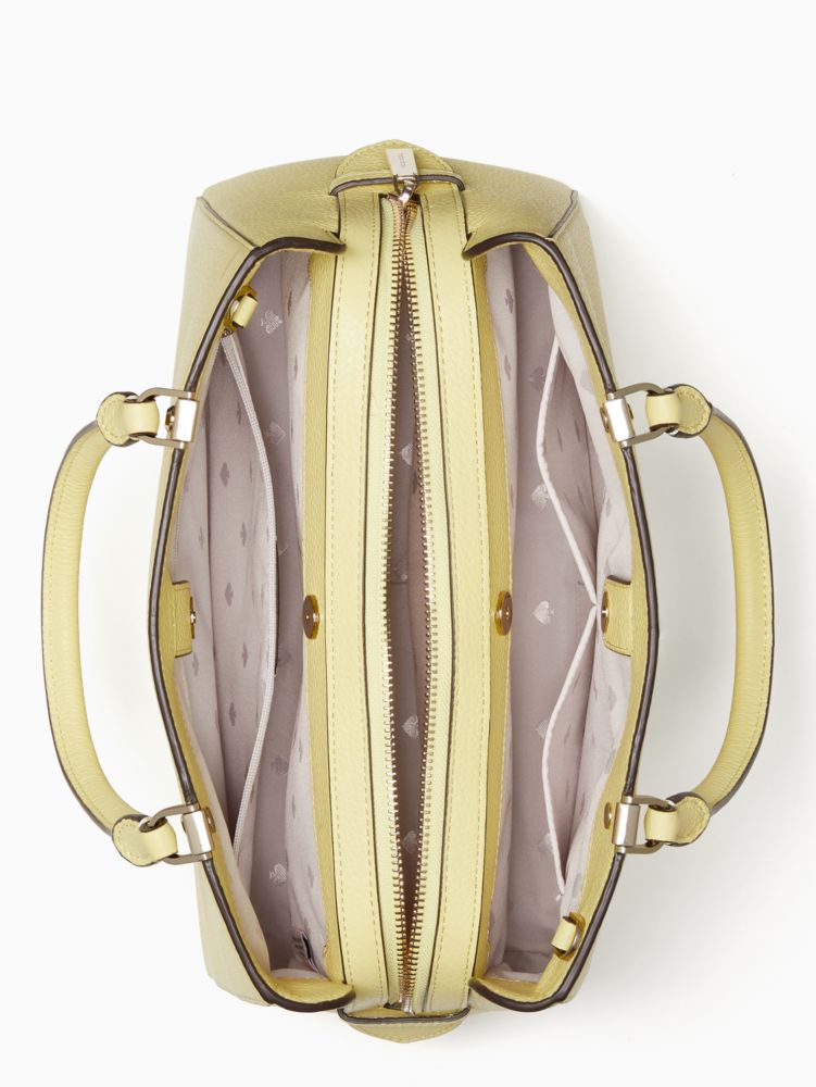 Kate Spade,レイラ ミディアム トリプル コンパートメント サッチェル,バッグ,フロスティライム