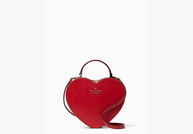 Kate Spade,Love Shack Heart Crossbody,crossbody bags,Candied Cherry image number 0