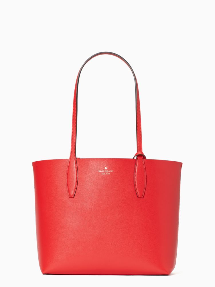 Small red tote bag sale