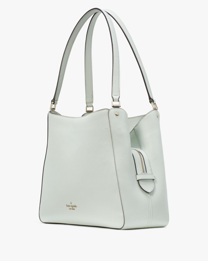 Kate Spade,Leila Medium Triple Compartment Shoulder Bag,shoulder bags,Lime Sherbert