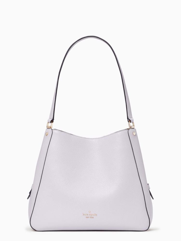 Kate Spade,Leila Medium Triple Compartment Shoulder Bag,shoulder bags,Lilac Moonlight