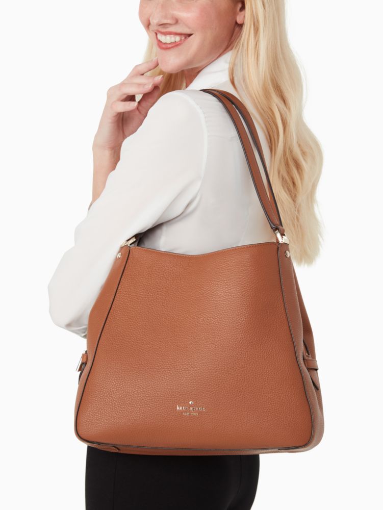 leila triple compartment shoulder bag