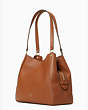 Kate Spade,Leila Medium Triple Compartment Shoulder Bag,shoulder bags,Warm Gingerbread