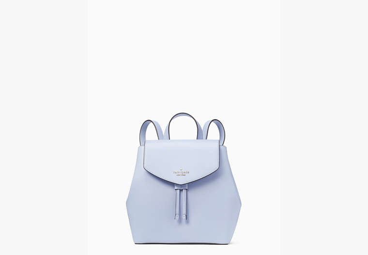 Kate Spade,lizzie medium flap backpack,backpacks,Candied Flower Blue image number 0