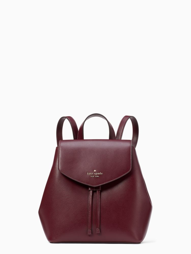 Kate+Spade+Saffiano+Leather+Lizzie+Medium+Flap+Backpack+Turaco+