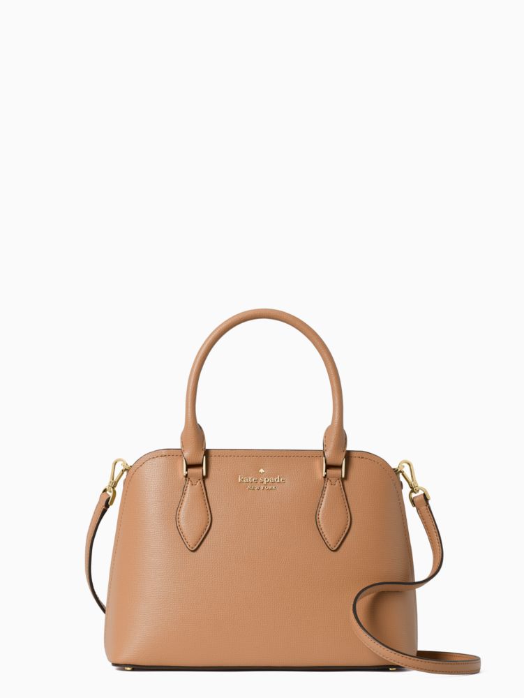 Kate Spade,darcy small satchel,satchels,Light Fawn