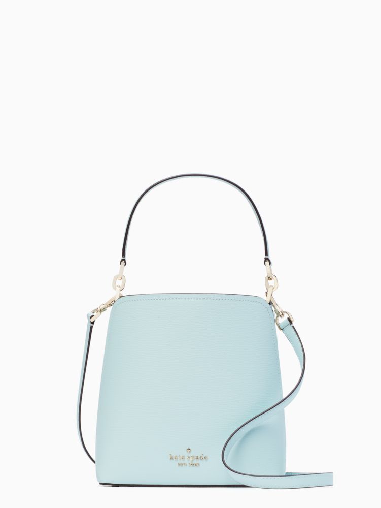 Kate Spade Darcy Daisy Leather Bucket Bag Crossbody Blue Floral – Gaby's  Bags