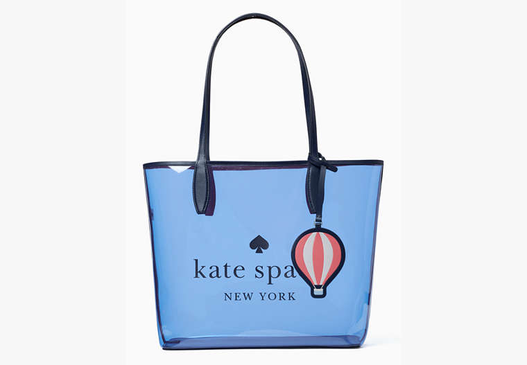 Kate Spade,hot air balloon large tote,tote bags,Deep Cornflower