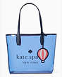 Kate Spade,hot air balloon large tote,tote bags,Deep Cornflower
