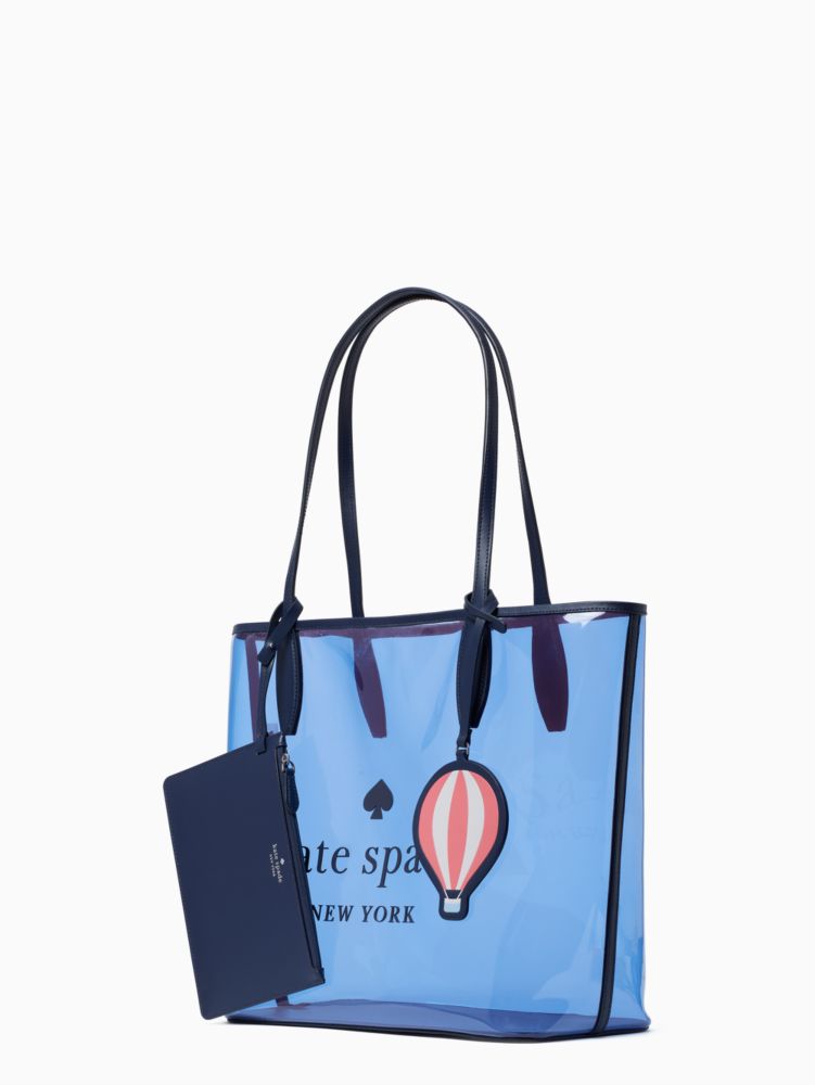 Kate Spade,hot air balloon large tote,tote bags,Deep Cornflower