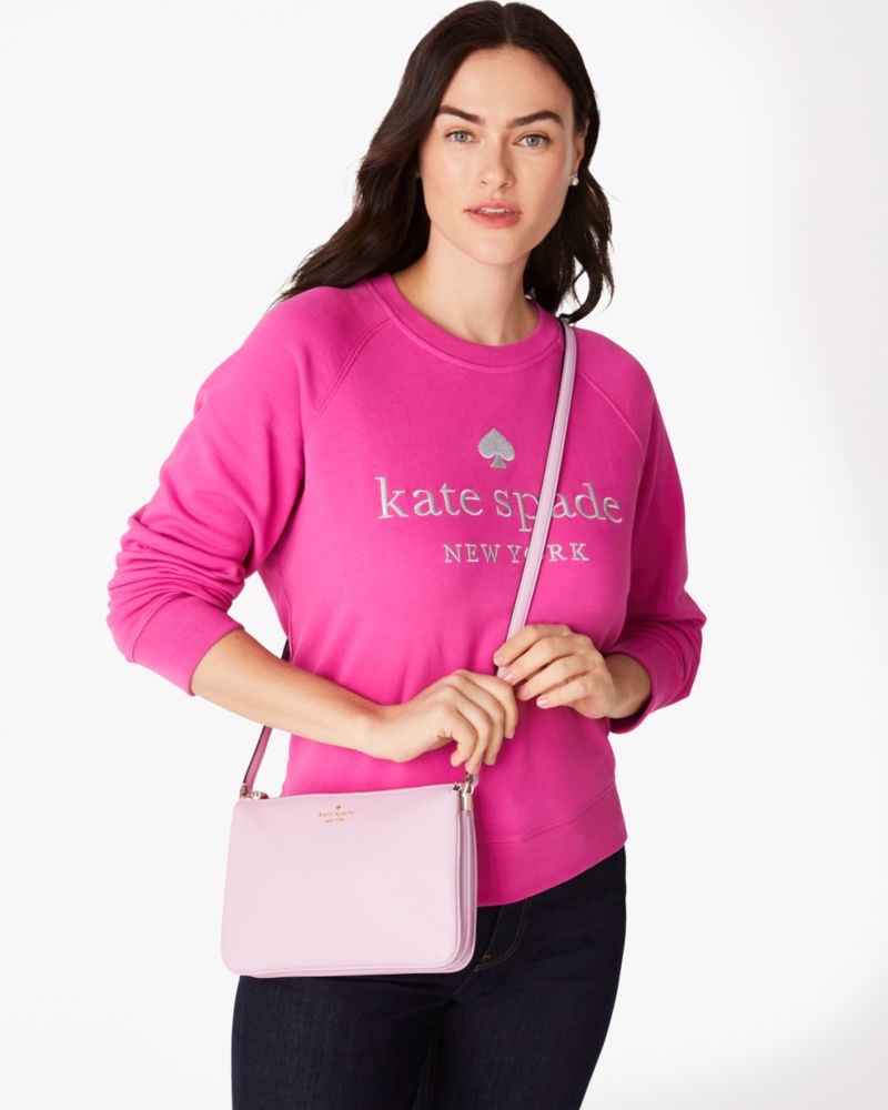 Leather crossbody bag Kate Spade Pink in Leather - 27145685