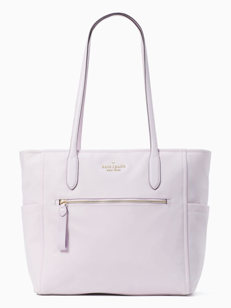 KATE SPADE NYLON TOTE UPDATE  How it's been wearing + why it's a perfect  travel and work bag! 