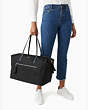 Kate Spade,chelsea nylon weekender,backpacks & travel bags,Black