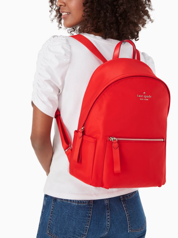 Kate Spade,chelsea nylon large backpack,backpacks & travel bags,Currant Jam