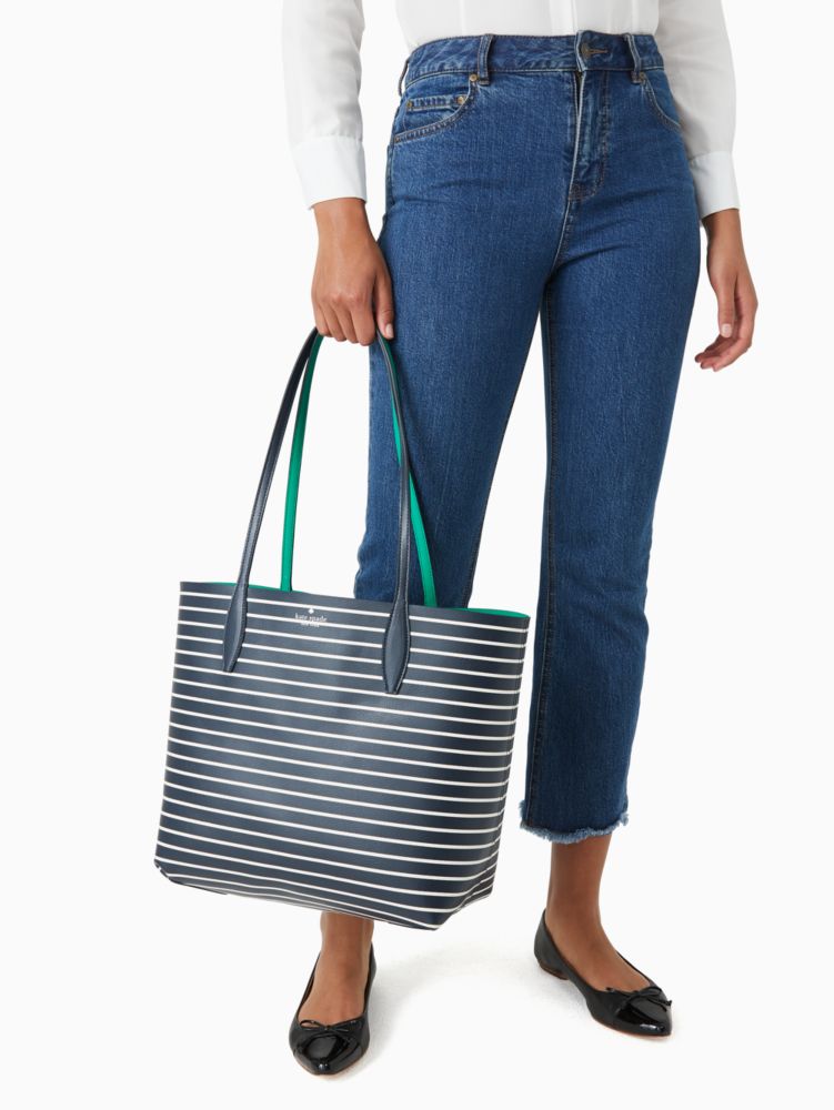 Kate Spade,arch surprise stripe large reversible tote,tote bags,