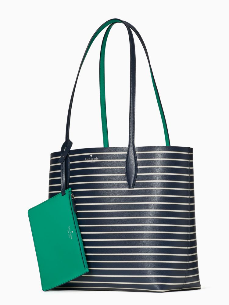 Kate Spade,arch surprise stripe large reversible tote,tote bags,