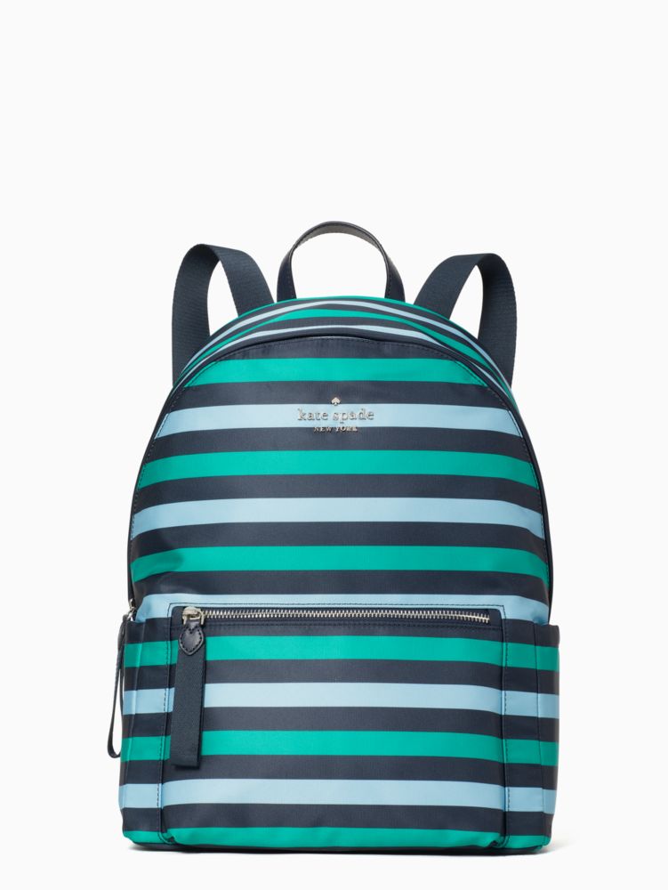 Striped kate outlet spade backpack