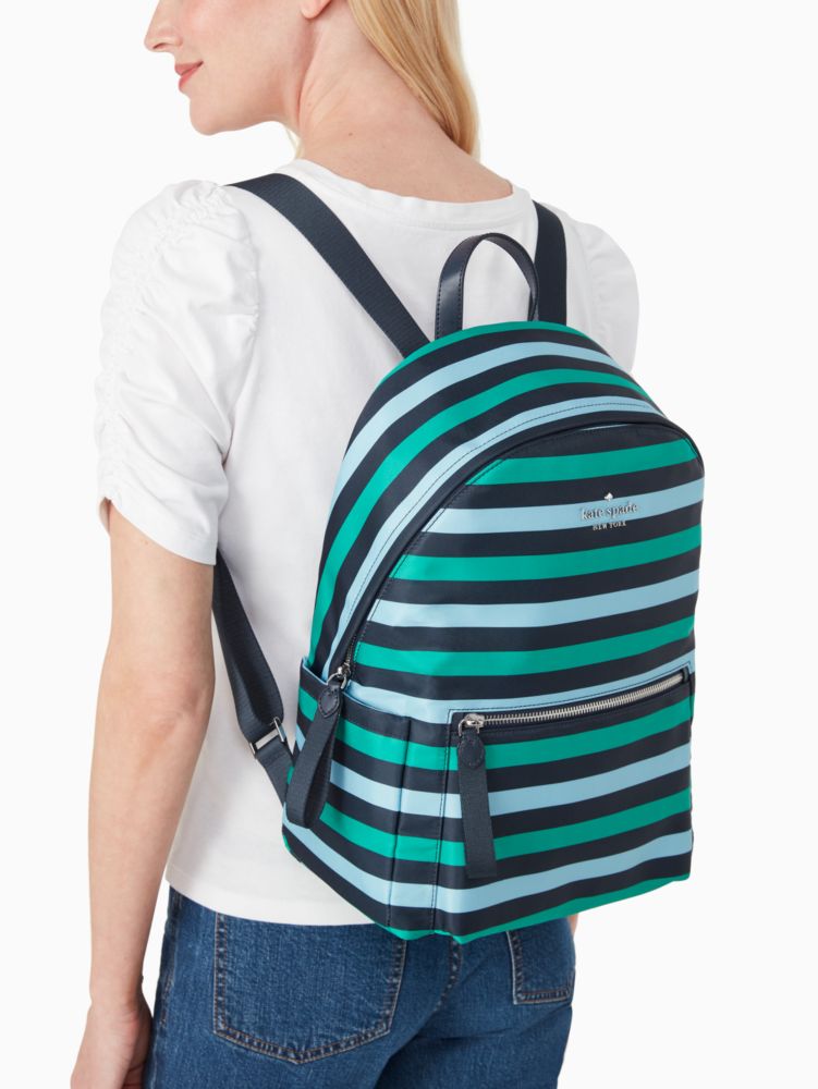 Oar stripe nylon clearance backpack