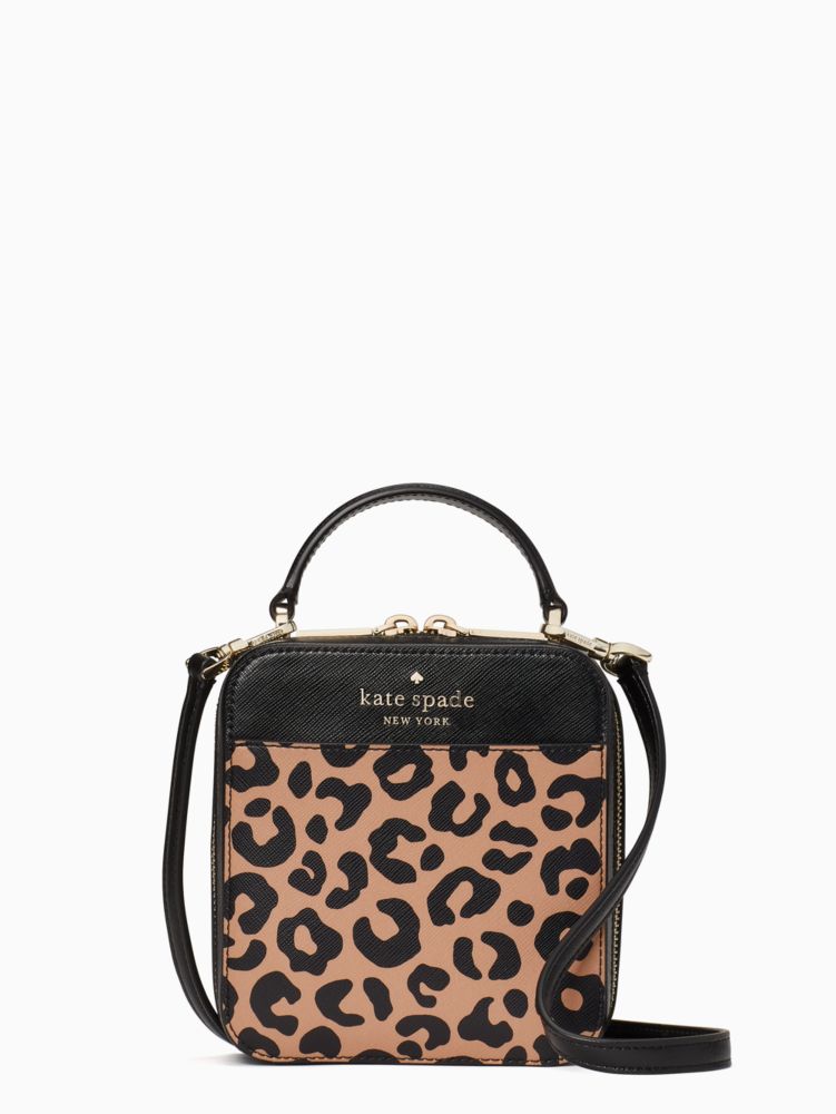 Kate Spade New York Daisy Graphic Leopard Vanity Crossbody Small: Handbags