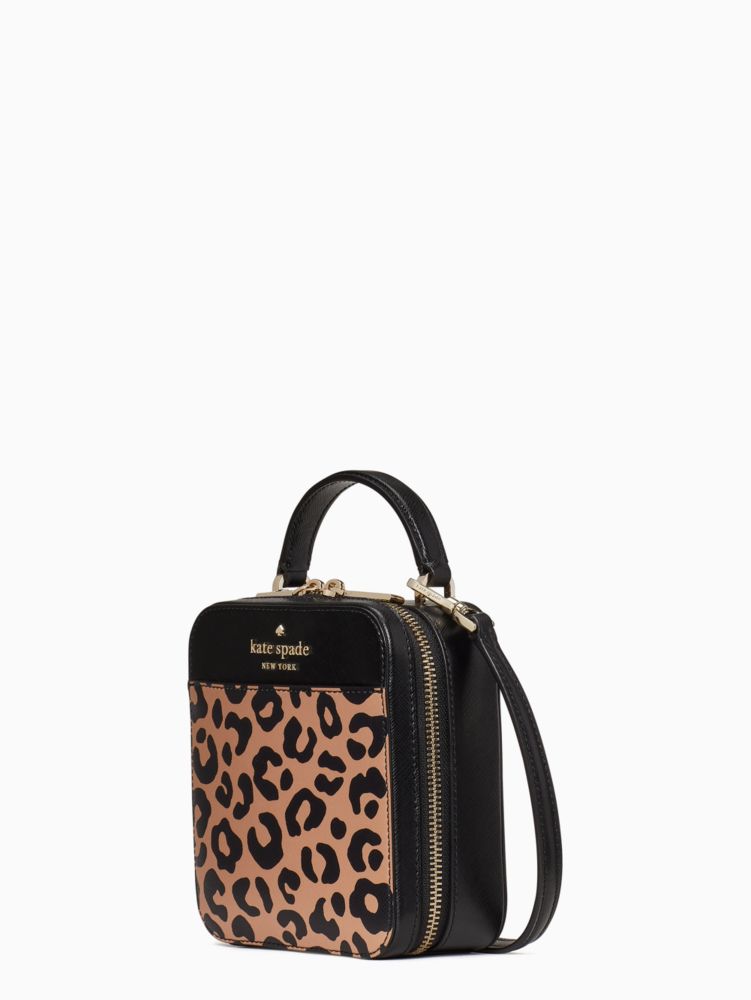 Kate Spade New York Daisy Graphic Leopard Vanity Crossbody Small: Handbags