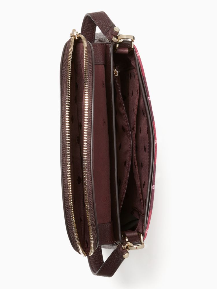 Kate Spade,レイラ クラシック プレイド ミディアム フラップ ショルダー バッグ,バッグ,
