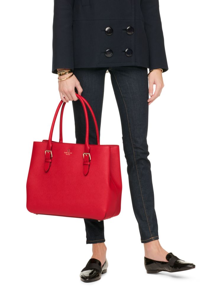 Kate Spade,cove street airel,shoulder bags,Posy Red