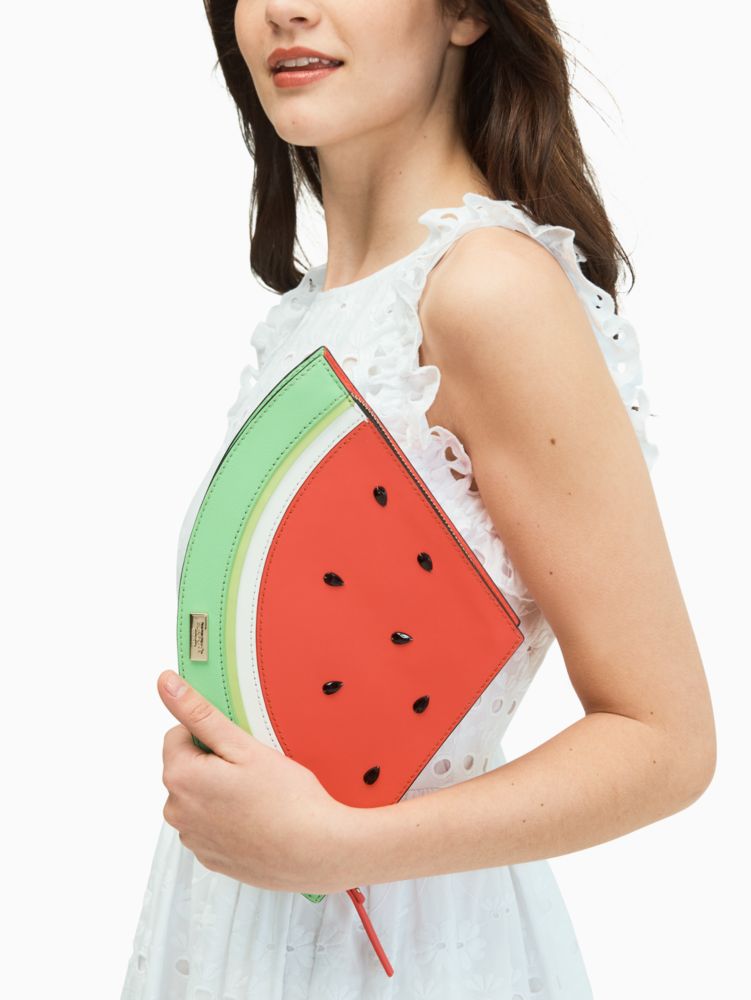 Kate Spade,make a splash watermelon clutch,clutches,