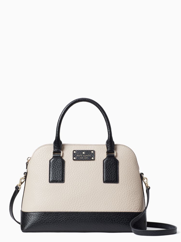 Kate Spade,bay street small rachelle,satchels,Warm Beige/Black