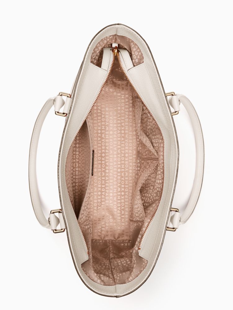 Kate Spade,grove street small margareta,tote bags,Parchment