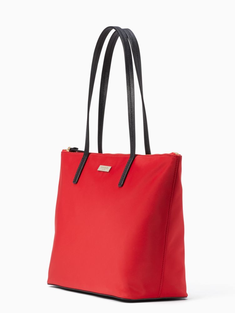 Kate spade hotsell red nylon tote