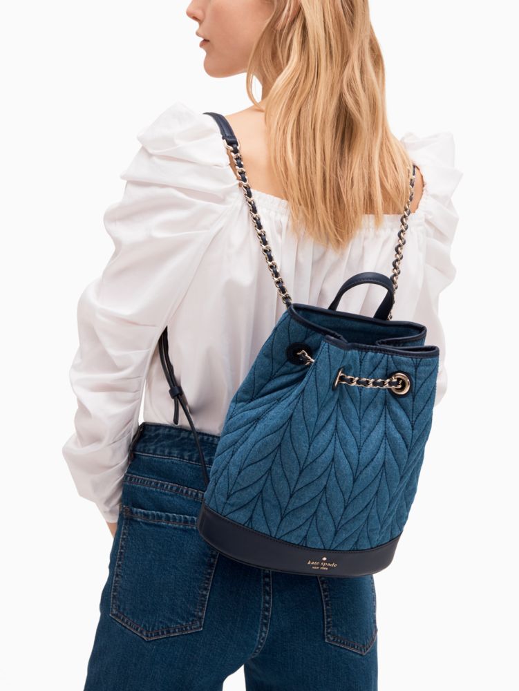 Kate spade denim backpack best sale