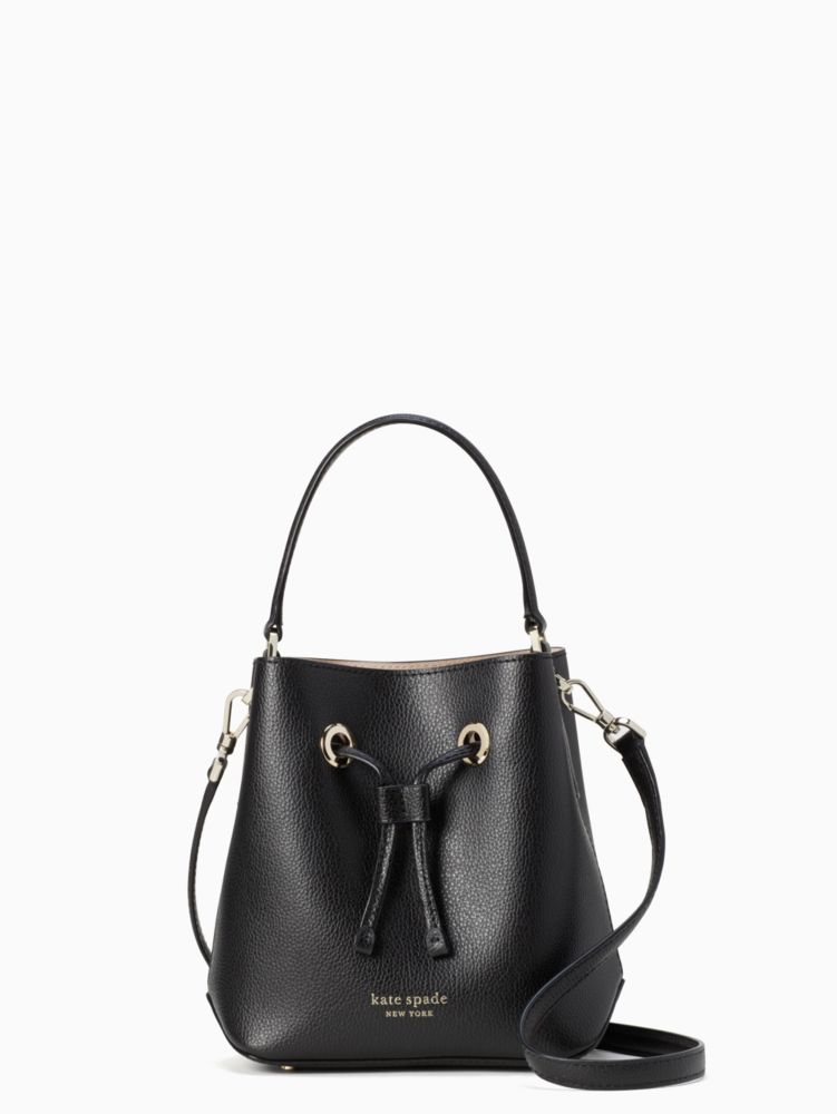 Kate Spade,eva small bucket bag,crossbody bags,Black/Blue