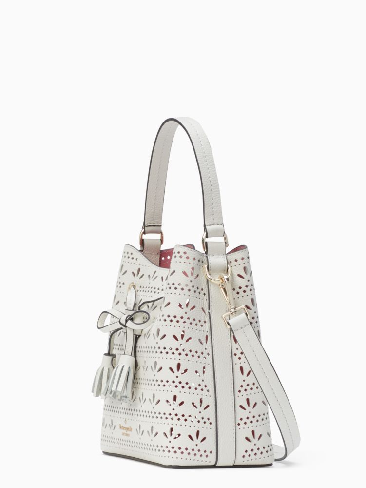 Kate Spade,hayes perf small drawstring bucket,