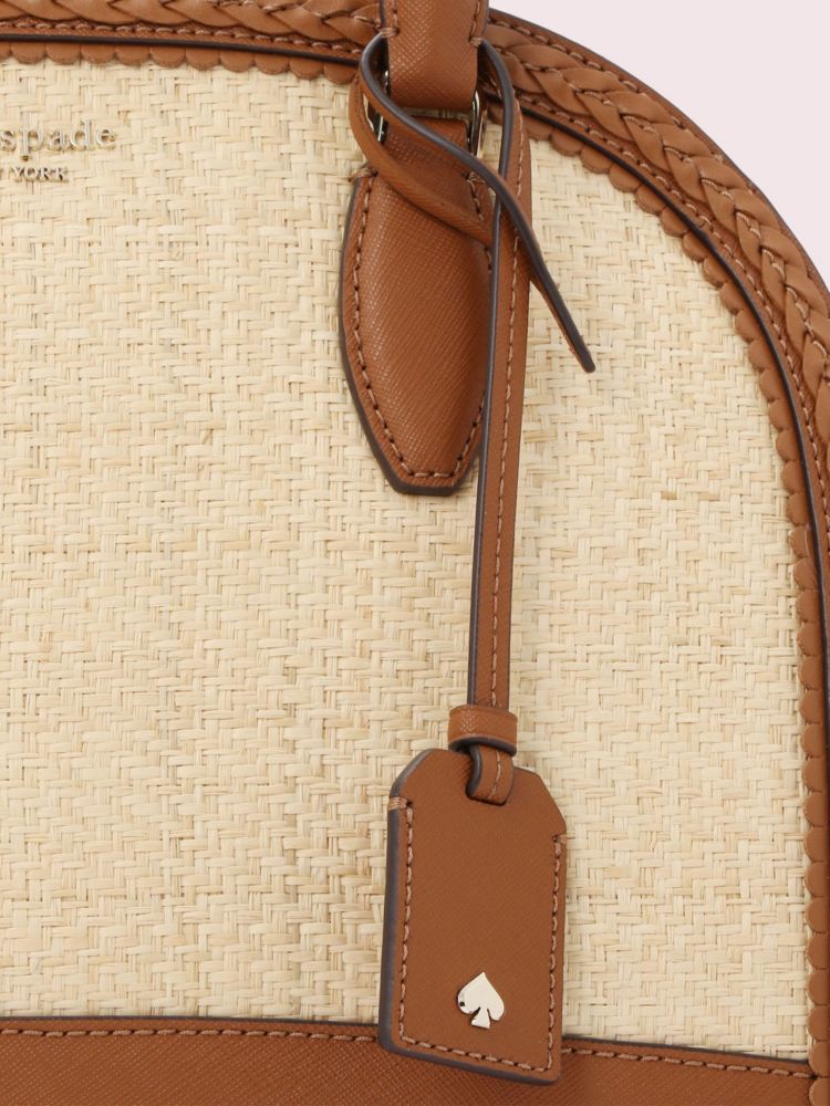 Kate spade reiley sale straw dome crossbody