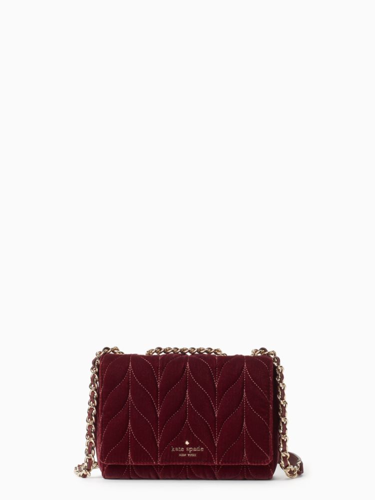 Kate Spade,briar lane quilted velvet mini emelyn,