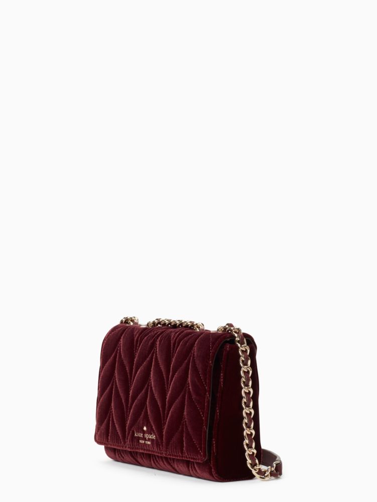 Kate Spade,briar lane quilted velvet mini emelyn,