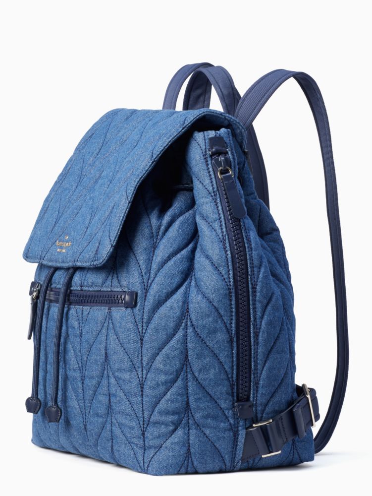 Kate Spade,ellie denim large flap backpack,backpacks & travel bags,