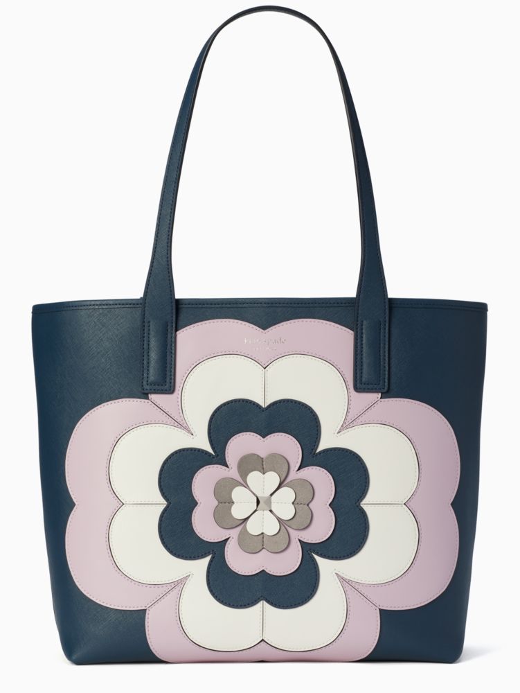 Kate spade flower online embossed tote