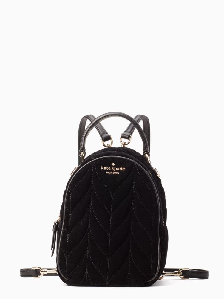 Briar Lane Quilted Velvet Mini Convertible Backpack Kate Spade