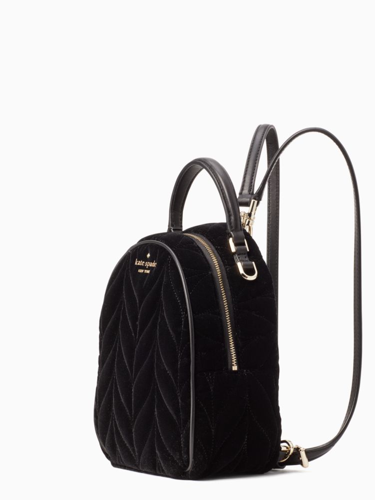 Briar Lane Quilted Velvet Mini Convertible Backpack Kate Spade