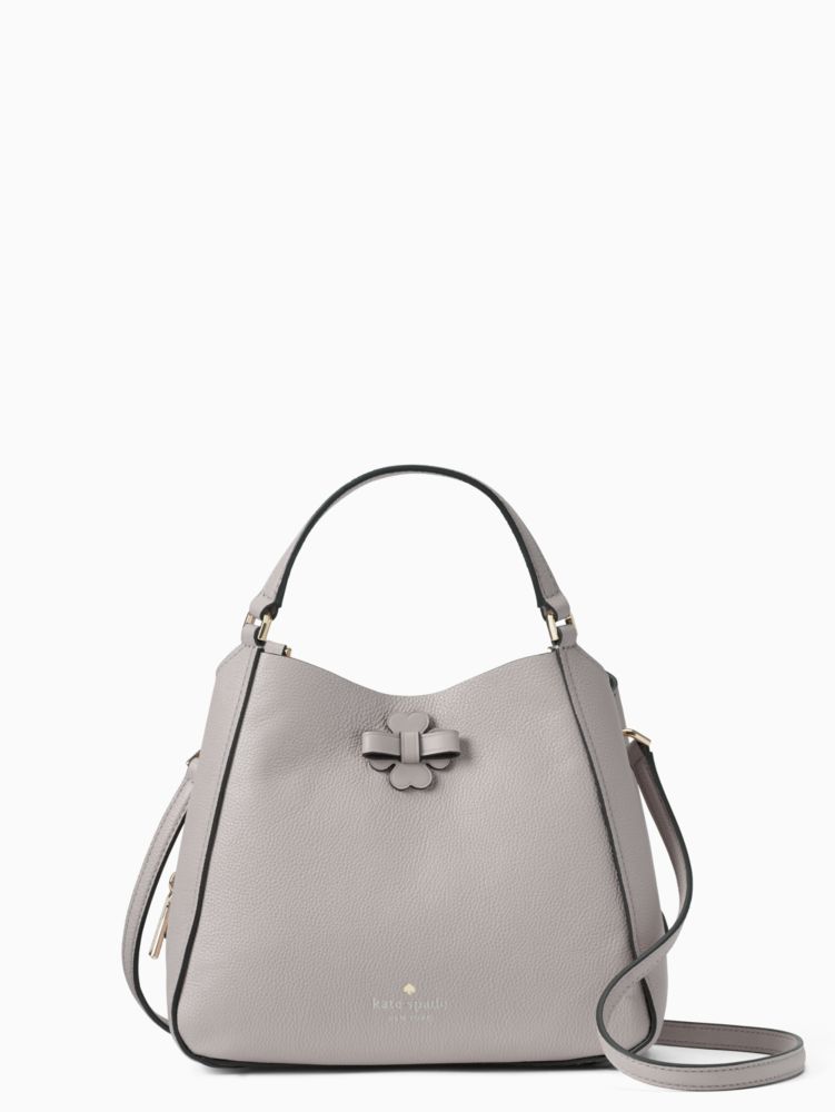 Kate Spade Talia Triple Compartment Shoulder Bag Medium Soft Taupe in  Calfskin Leather with Gold-tone - US
