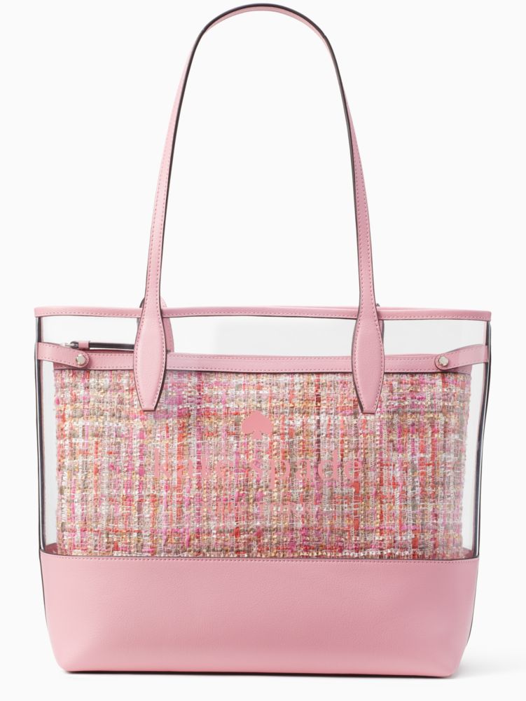 Ash See Through Tweed Large Triple Compartment Tote | Kate Spade 