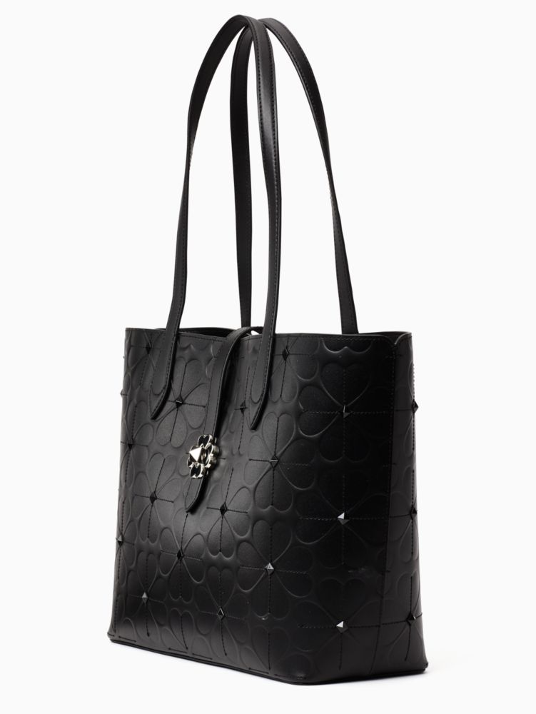 Kate Spade,kaci spade flower embossed medium tote,tote bags,